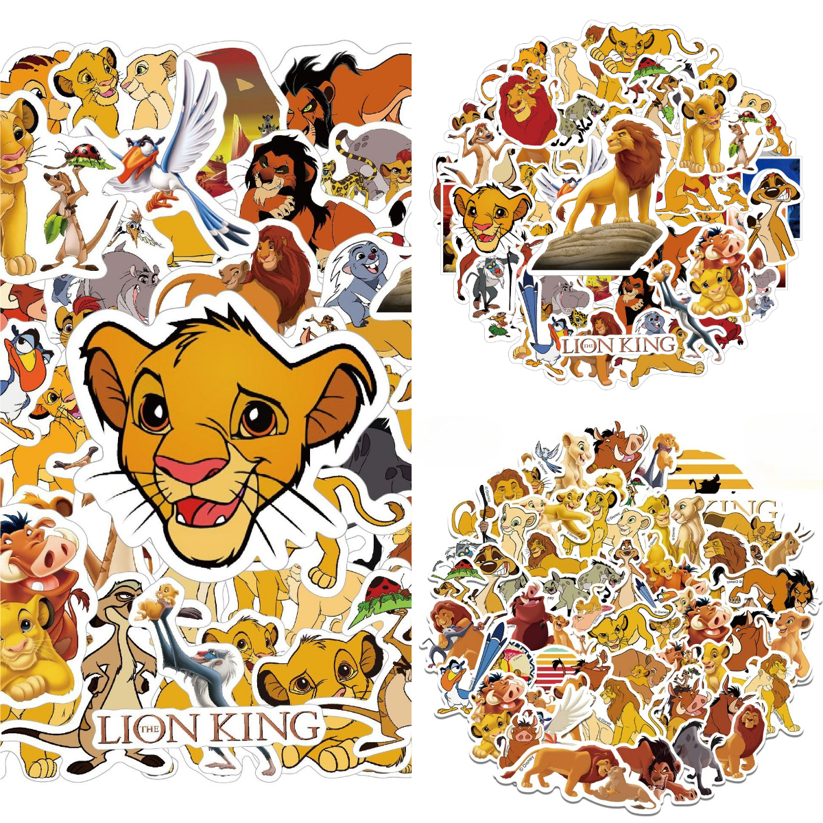 Kids Toys Laptop - Cute lion Party Stickers Cartoon King
