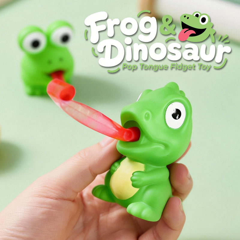 Kids Toys Videos - Funny Frog Dinosaur Squeeze Toy Creative
