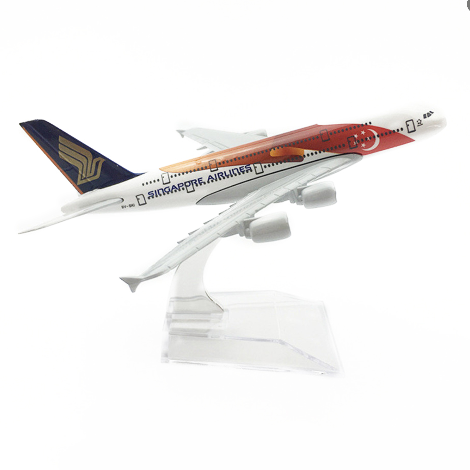 Kids Toys Singapore - 1 Set 16cm A380 Singapore Airlines