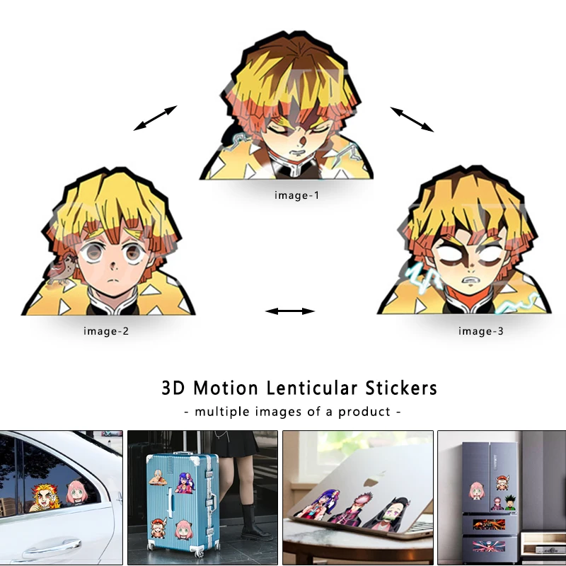 Kids Toys Laptop - Demon Slaye Zenitsu 3D Lenticular Anime