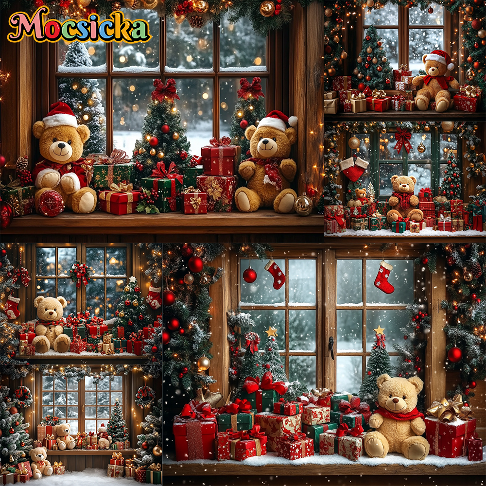 Toys Background For Kids - Mocsicka Photography Backdrop Cute Toy Bear