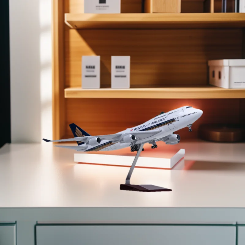 Kids Toys Singapore - 47cm 747 Singapore Model Aircraft Toys