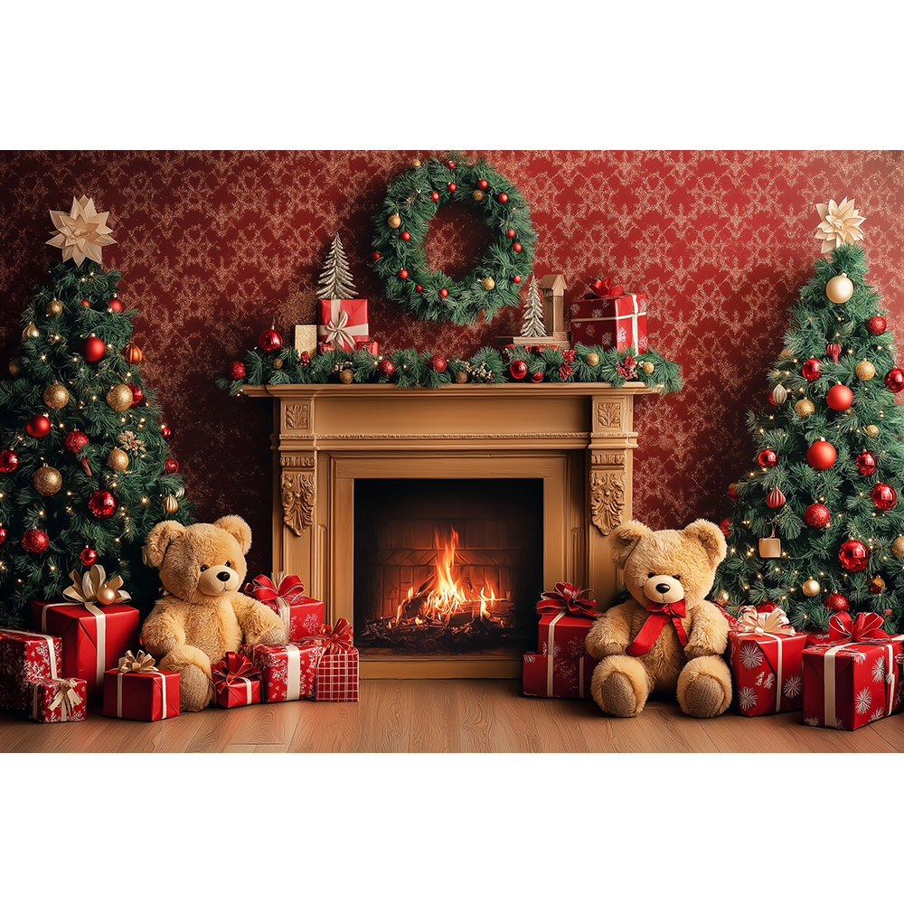Christmas Toy Bears Store Back – Toys Background For Kids Bewertung und Preis