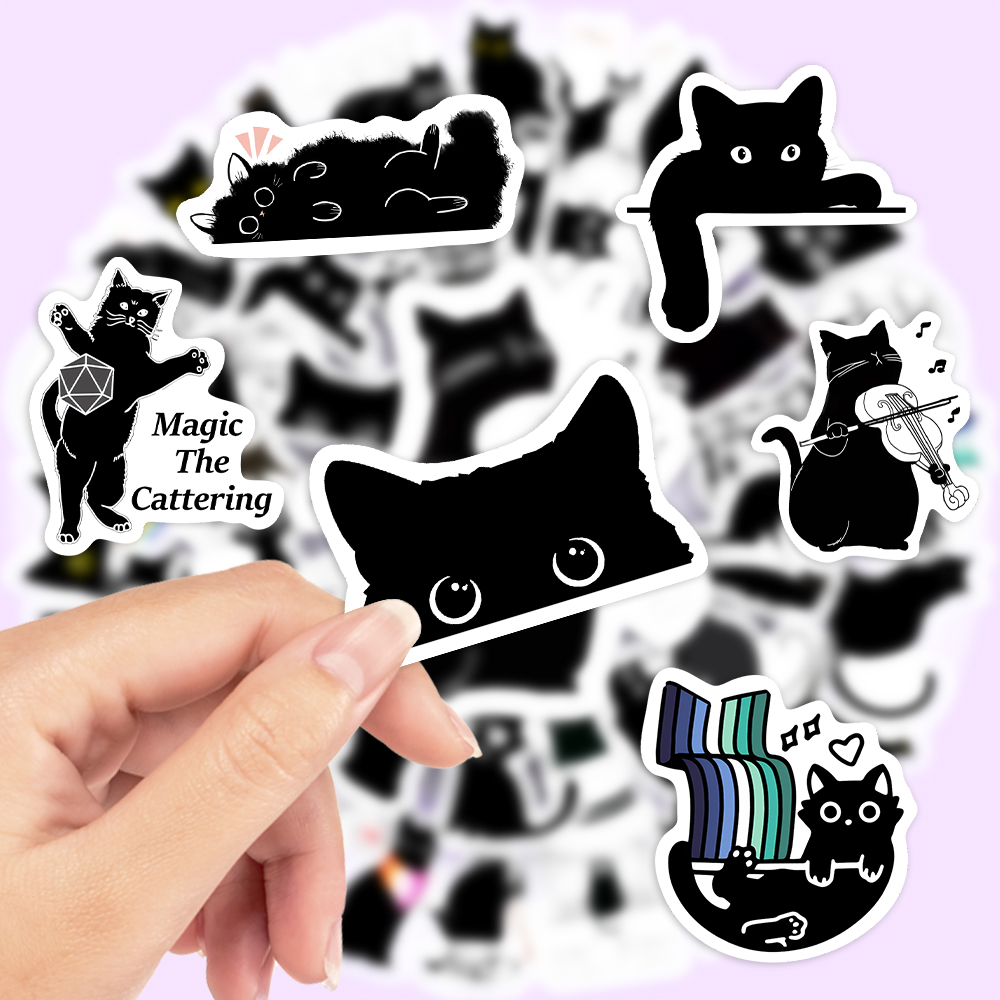 Kawaii Funny Black Cat Sticker – Kids Toys Laptop Bewertung und Preis