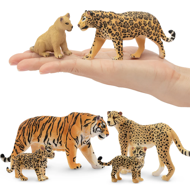 8Pcs Simulation Lion Tiger Leo – Kids Toys Under $5 Bewertung und Preis