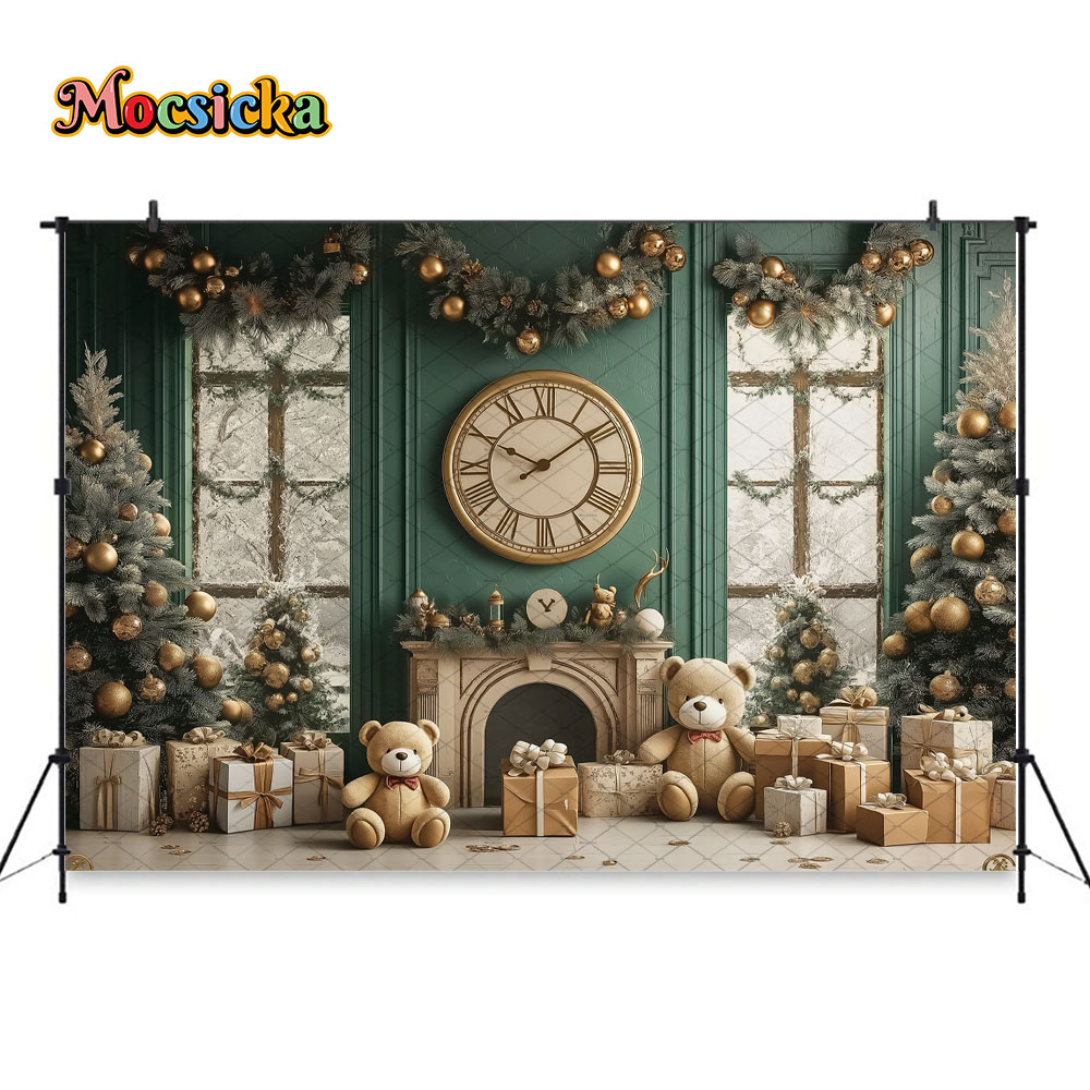 Mocsicka Vintage Green Christm – Toys Background For Kids Bewertung und Preis