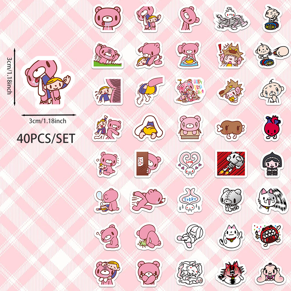 40pcs Cartoon Gloomy Bear & CH – Kids Toys Laptop Bewertung und Preis