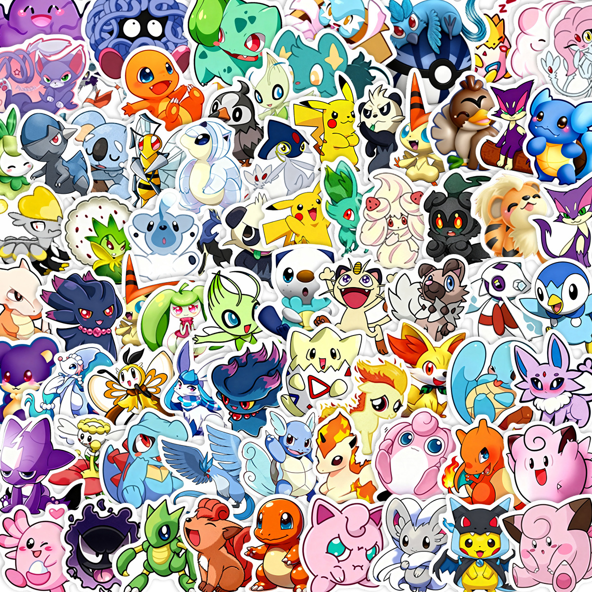 100/200pcs Pokemon Anime Stick – Kids Toys Laptop Bewertung und Preis