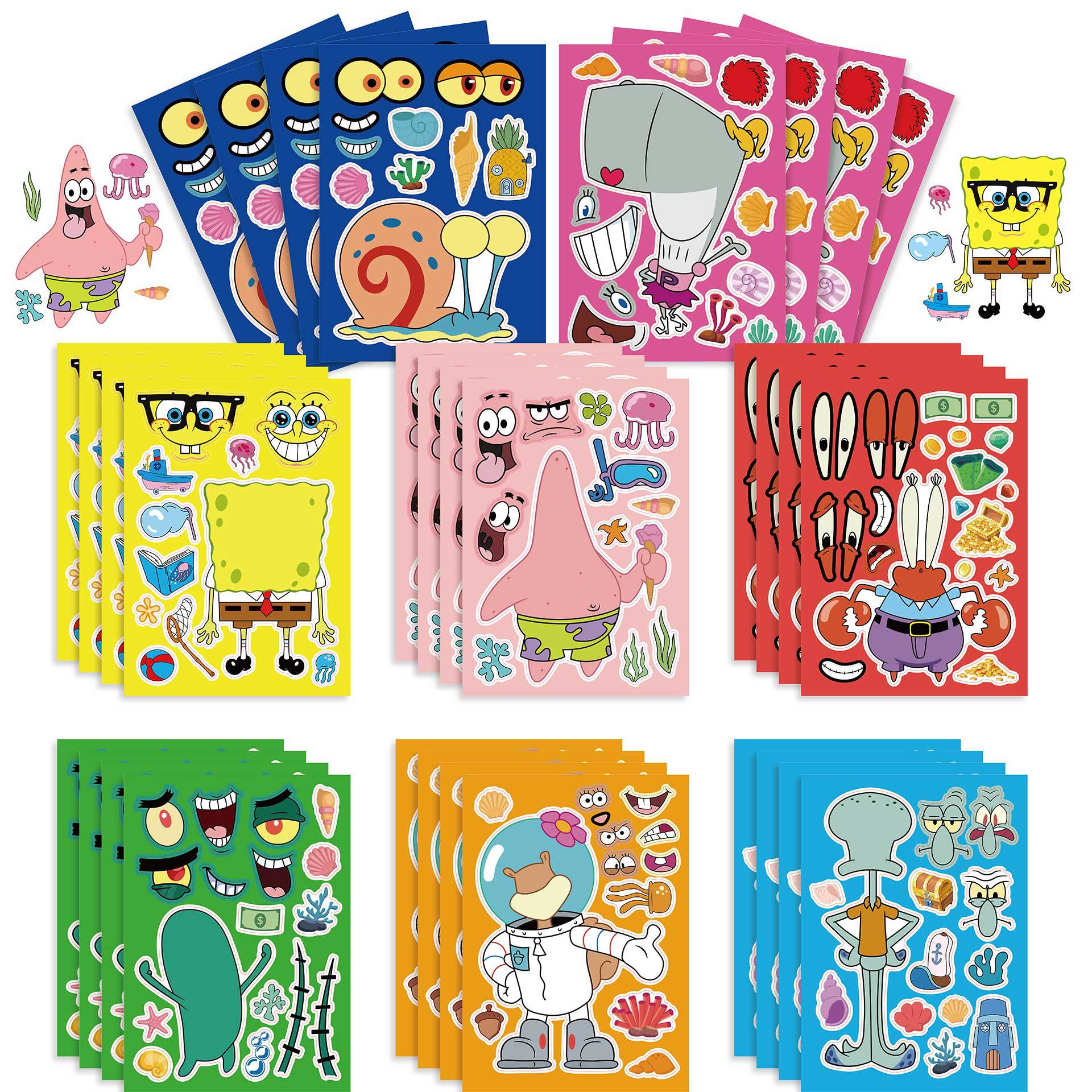 8pcs SpongeBobs DIY Sticker Ki – Kids Toys Laptop Bewertung und Preis
