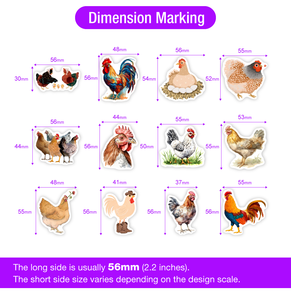Cute Cartoon Chicken Stickers  – Kids Toys Laptop Bewertung und Preis