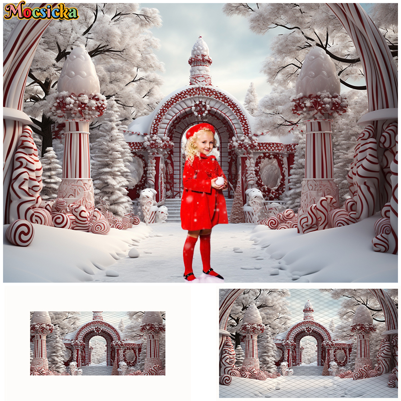 Winter Christmas Castle Ice Cr – Toys Background For Kids Bewertung und Preis