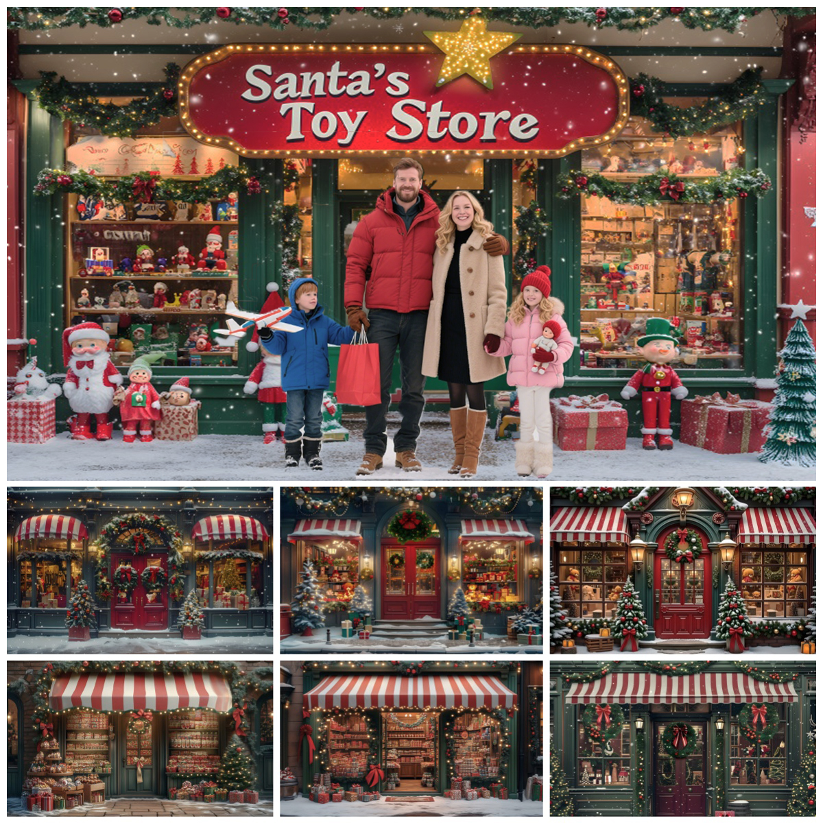 Santa Claus' Toy Store Photogr – Toys Background For Kids Bewertung und Preis