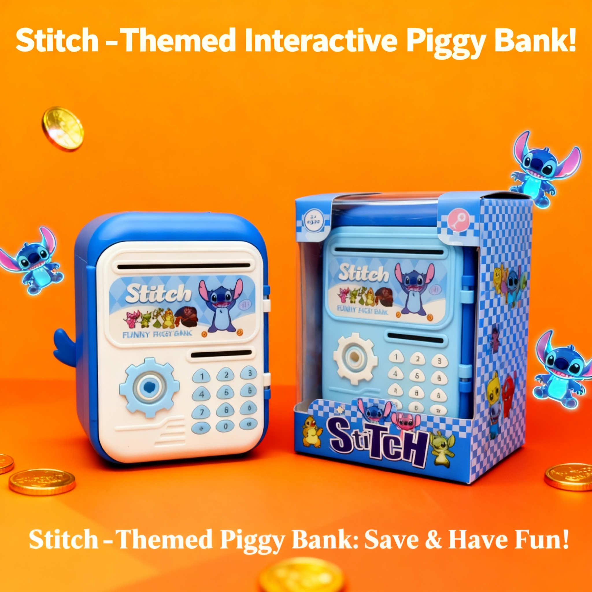Cute Cartoon Stitch Piggy Bank – Kids Toys Box Bewertung und Preis