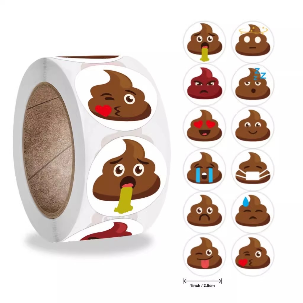 100-500pcs Funny Poop Cartoon  – Kids Toys Laptop Bewertung und Preis