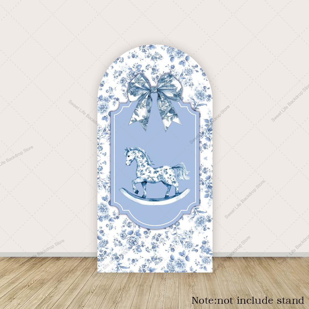 Blue Green Floral Bow Arch Bac – Toys Background For Kids Bewertung und Preis