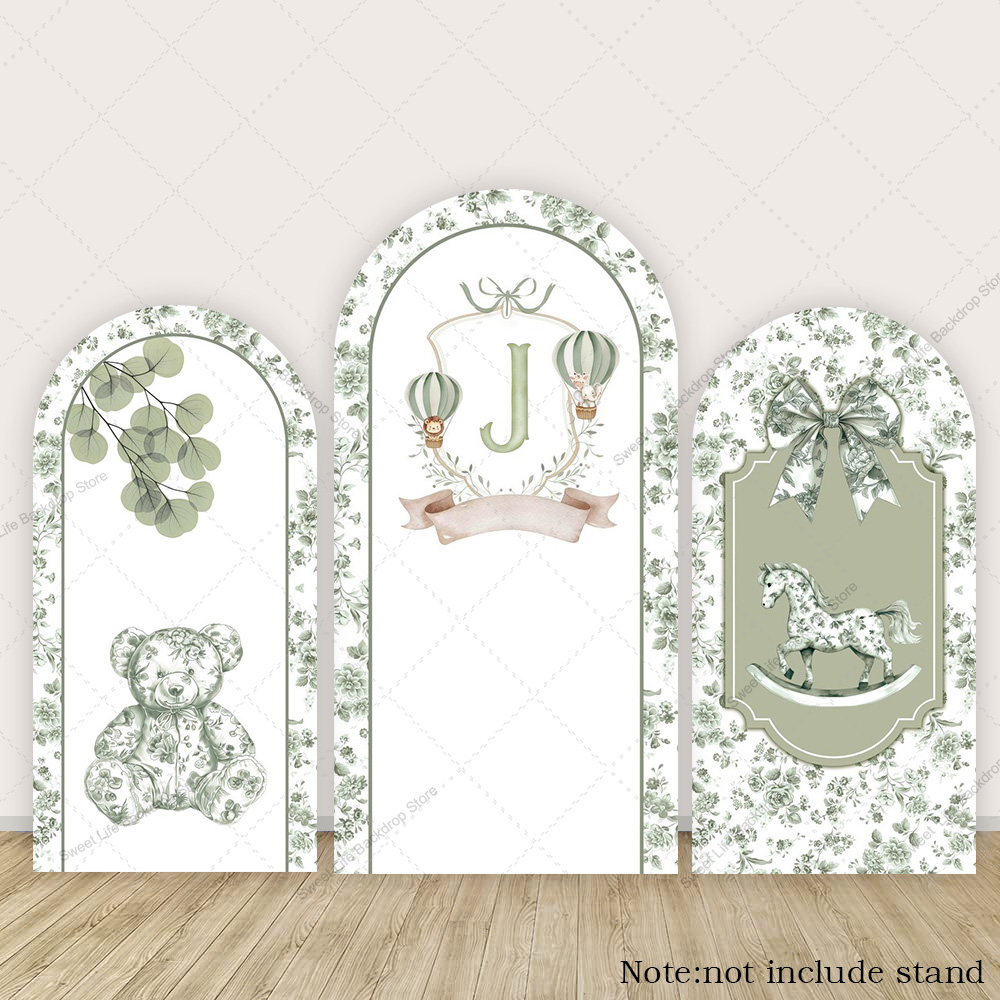 Blue Green Floral Bow Arch Bac – Toys Background For Kids Bewertung und Preis