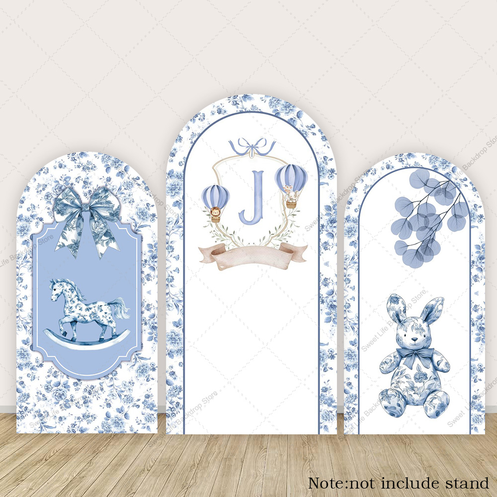Blue Green Floral Bow Arch Bac – Toys Background For Kids Bewertung und Preis