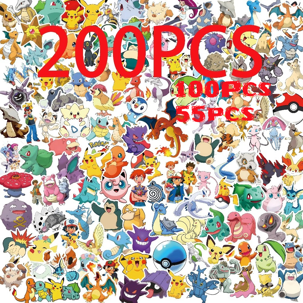 50/100pcs Pokemon Anime Sticke – Kids Toys Laptop Bewertung und Preis