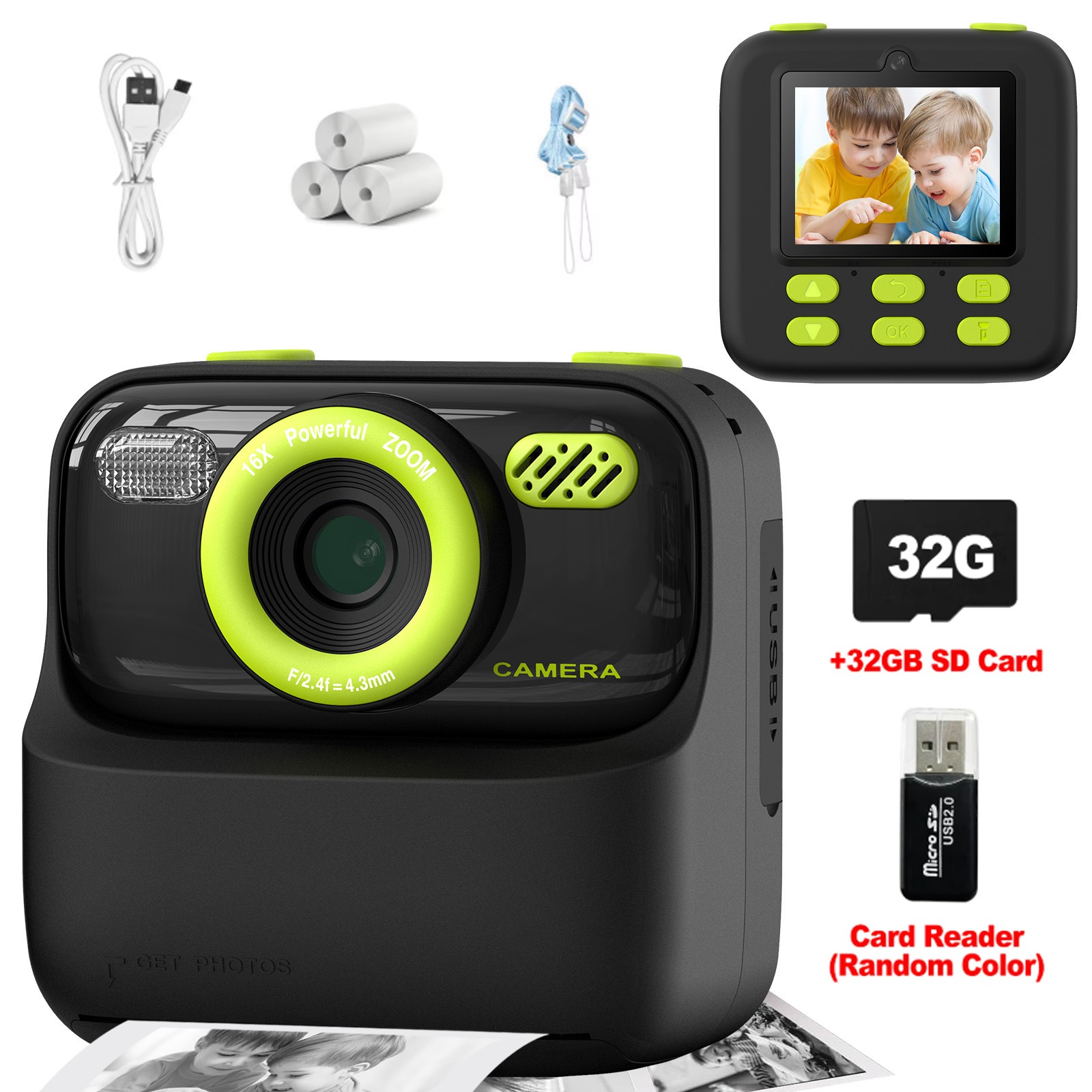 Kids Instant Print Camera 32GB – Kids Toys Videos Bewertung und Preis