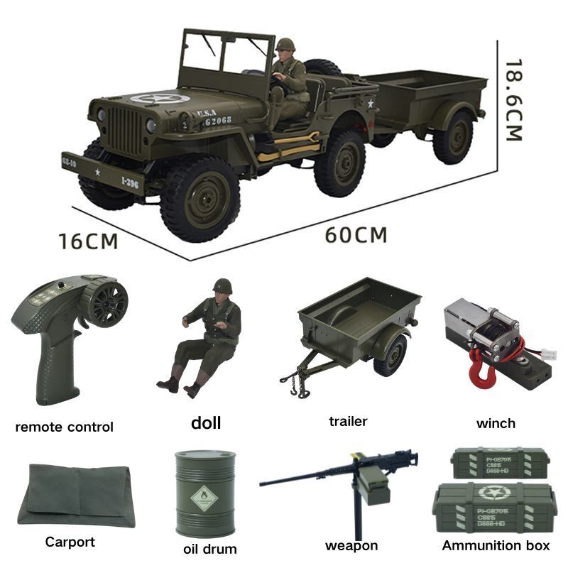 JJRC C8815 Rc car 1941 JEEP WI – Kids Toys Under $10 Bewertung und Preis