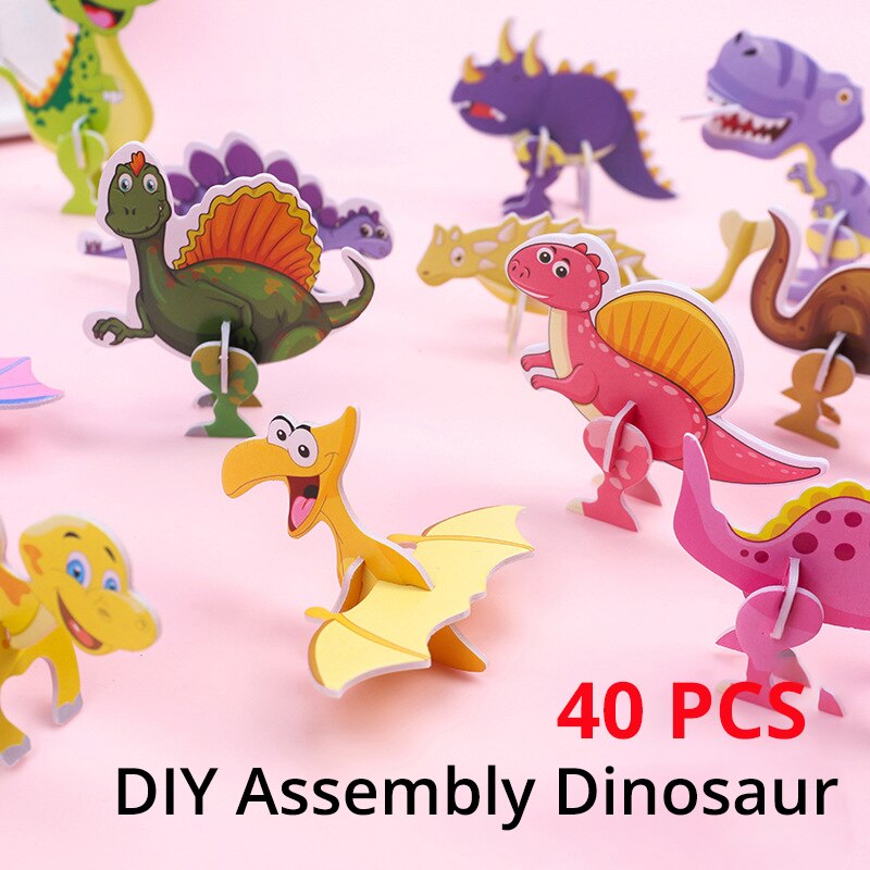 40Pcs Children Paper Dinosaur  – Kids Toys Videos Bewertung und Preis