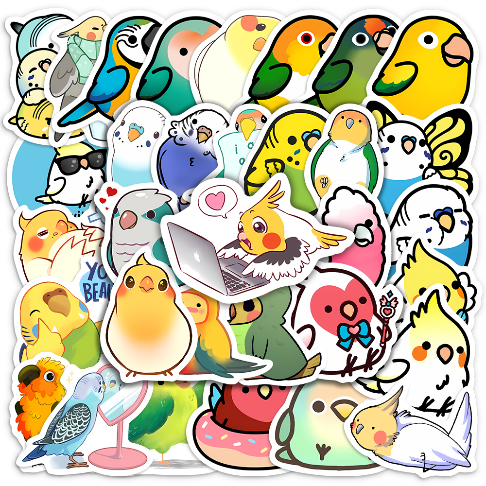 Cute Cartoon Parrot Stickers B – Kids Toys Laptop Bewertung und Preis