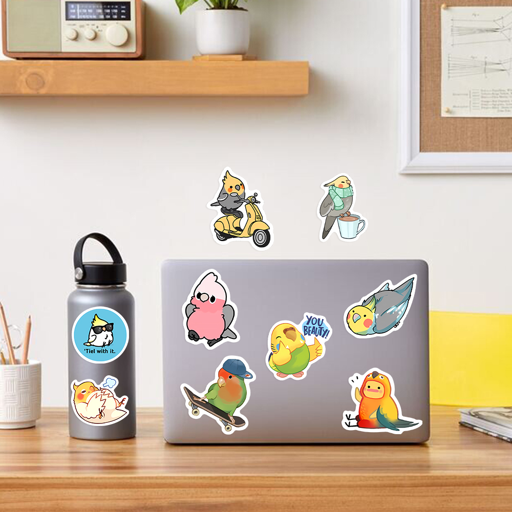 Cute Cartoon Parrot Stickers B – Kids Toys Laptop Bewertung und Preis