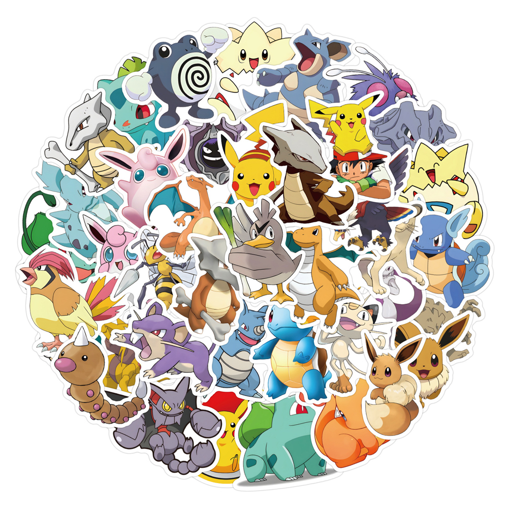 50/60pcs Cute Cartoon Anime Po – Kids Toys Laptop Bewertung und Preis