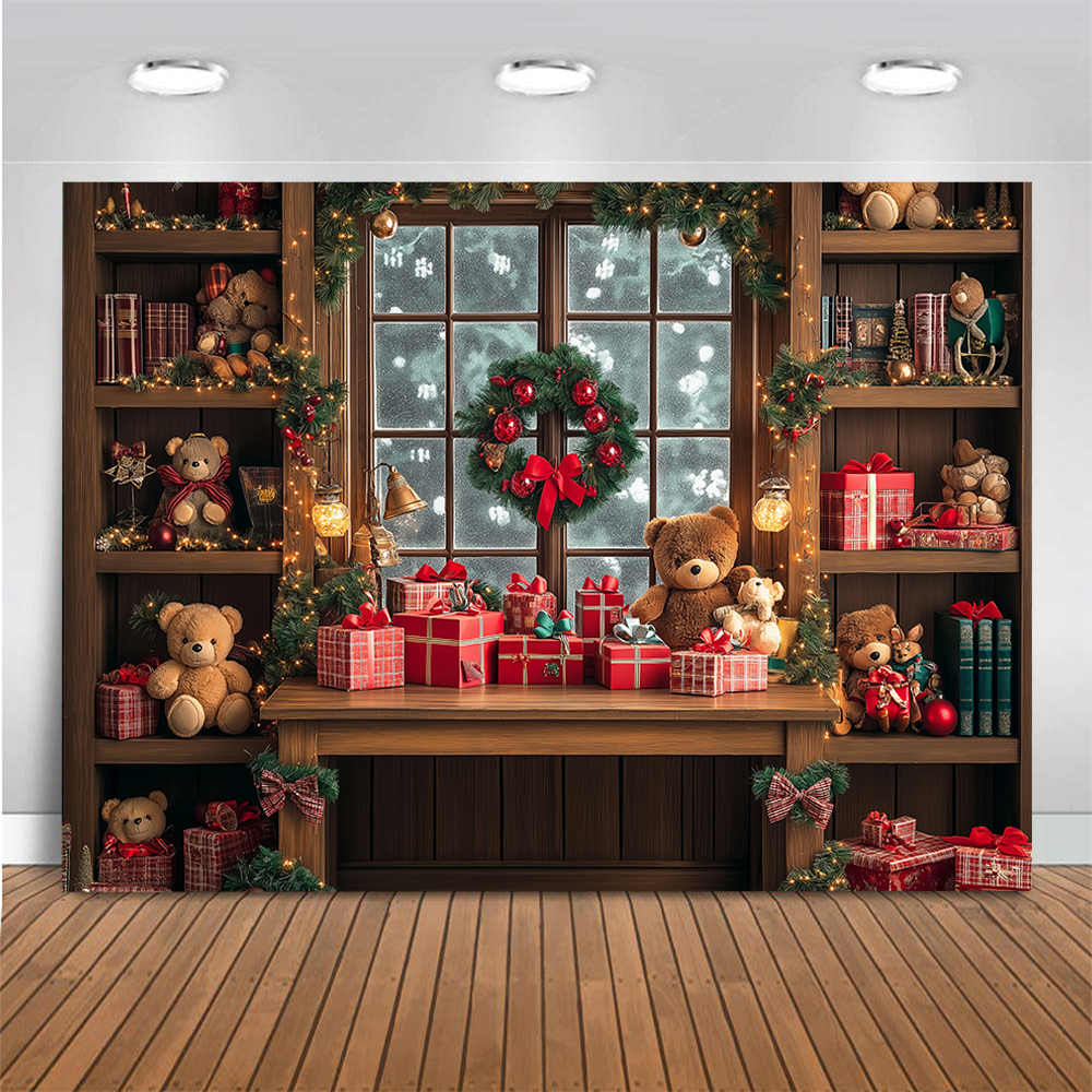 Christmas Windows Toy Bear Pho – Toys Background For Kids Bewertung und Preis